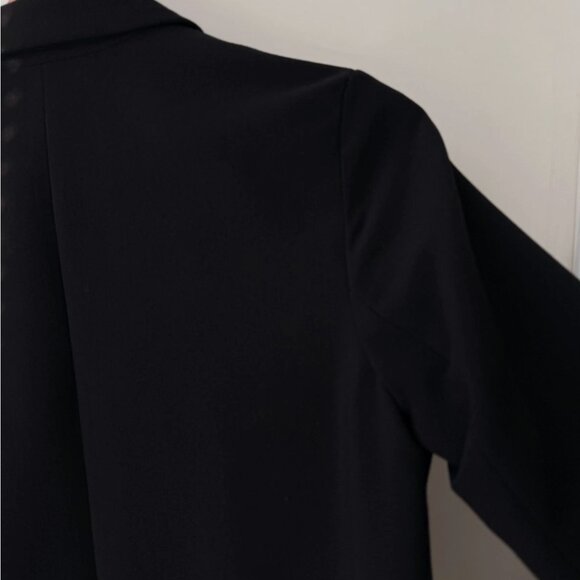 Black Blazer Women XS (S 4–6) Structured Shoulder Workwear NWT Look - Picture 16 of 16